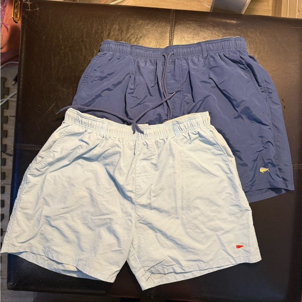 (Clearance) Men’s Southern Lure Royal Blue & Light Baby Blue swim trunks Sz XXL
